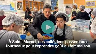 Miniature : À Saint-Marcel, des collégiens passent aux fourneaux pour reprendre goût au fait maison