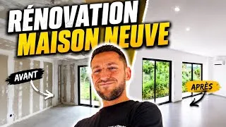 Miniature : Enduit peinture dans une maison neuv #renovation #travaux #diy #construction #chantier #astuce #asmr
