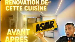 Miniature : Rénovation cuisine asmr #diy #renovation #travaux #chantier #construction #astuce #peinture #peintre