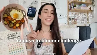 Miniature : I started a 75-day challenge to reset my life (+ free printable templates to join me!) 🌸