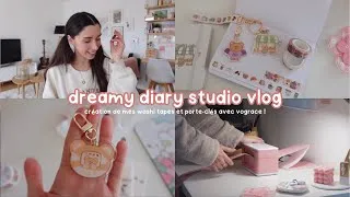 Miniature : dreamy diary studio vlog 🌷 washi tape et porte-clés personnalisés avec VOGRACE (unboxing + review)