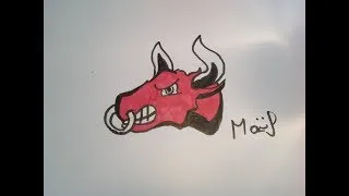 Miniature : dessin d'un taureau cartoon [timelapse]