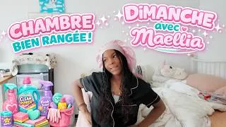 Miniature : DIMANCHE avec MAELLIA , rangement de sa chambre d'ado et skincare ! Vlog clean with me