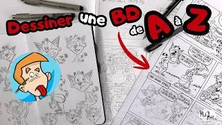 Miniature : Dessiner une planche de BD de A à Z (je te montre toutes les différentes étapes à suivre).