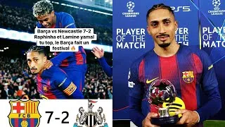 Miniature : BARCELONE DETRUIT NEWCASTLE  7-2 😲 | MATCH HISTORIQUE
