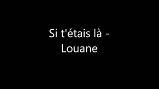 Miniature : Si t'étais là   Louane