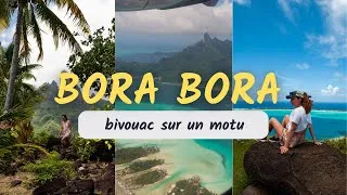Miniature : EP1: Camper à BORA BORA sur une île DÉSERTE (+ nager avec une raie manta!)