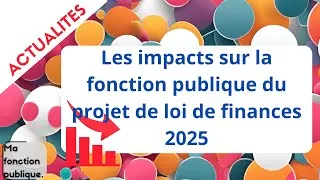Miniature : ACTUALITES : Impact du Projet de Loi de Finances 2025 sur la Fonction Publique
