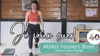 Miniature : Cuisses Abdos Boxe - 40 minutes pour se défouler sans voir le temps passer ! 