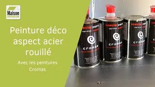 Miniature : Comment faire une peinture déco aspect acier rouillé ?