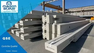 Miniature : Le Contrôle Qualité à MAISON BLEUE : Les Poteaux en béton pris en exemple !