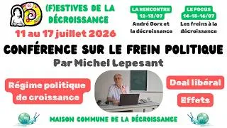Miniature : Conférence sur le frein politique - (f)estives 2026