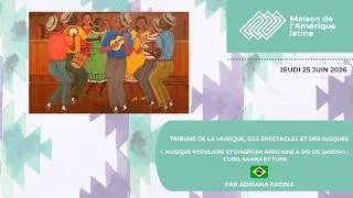 Miniature : 🇧🇷 [Musique] Tribune de la musique, des disques et des spectacles -25 -06-2026 Partie I : Adriana F.