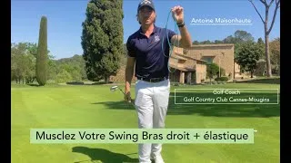 Miniature : Musclez Votre Swing de Golf Bras droit + Elastique