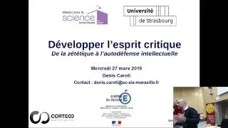 Miniature : Conférence de Denis Caroti "Esprit critique es-tu là?" 27 mars
