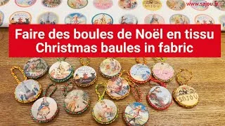 Miniature : Réalisez nos boules de Noël en tissu - Fabric Christmas baubles