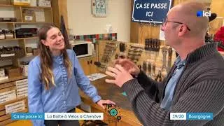 Miniature : Reportage France 3 Bourgogne "ça se passe ici" - atelier réparation de vélos