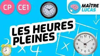 Miniature : Les heures pleines CP - CE1 - Cycle 2 - Maths - Se repérer dans le temps