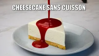 Miniature : Le Cheesecake Sans Cuisson Parfait (avec Coulis de Framboise Maison !) 🍰