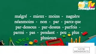Miniature : Quelques mots invariables à savoir écrire et prononcer ... | L'Orthographe avec le Maître Showshow