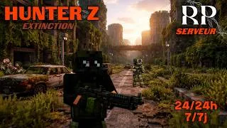 Miniature : J'OUVRE MON SERVEUR RP HUNTER Z EXTINCTION !! #hunterzrp #hunterz #minecraftjava #minecraft