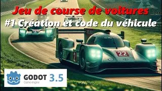 Miniature : Tuto Godot : créer son jeu de course de voiture 3D #1 VehiculeBody