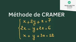Miniature : Méthode de Cramer. Comment résoudre un système linéaire par la méthode de Cramer ?