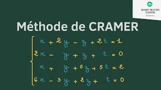 Miniature : Méthode de Cramer. Comment résoudre un système linéaire par la méthode de Cramer ?