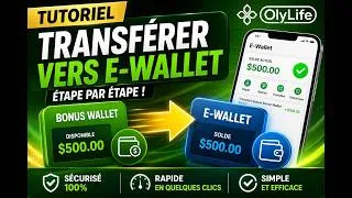 Miniature : Tutoriel OLYLIFE : Comment transférer vos commissions vers votre E-Wallet (Étape par étape)