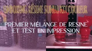 Miniature : UNBOXING et TEST RÉSINE SUNLU COULEUR !!