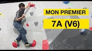 Miniature : Je réussi à grimper mon PREMIER 7A (V6) à 12 ans