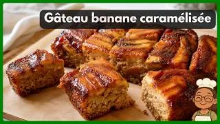 Miniature : 🍌 Gâteau renversé à la banane caramélisée facile et pas cher !