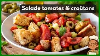Miniature : 🥗 Salade Panzanella facile et pas chère | Tomates & croûtons