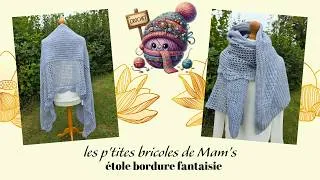 Miniature : étole bordure fantaisie