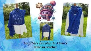 Miniature : étole au crochet