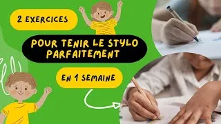 Miniature : Bien tenir le stylo | Corriger la tenue du stylo | Exercice Montessori | Maternelle