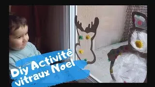 Miniature : DIY Noel avec bebe, activité vitraux
