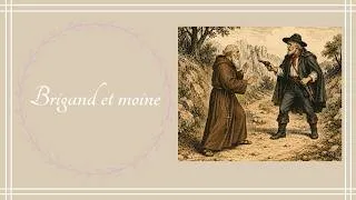 Miniature : Brigand et moine
