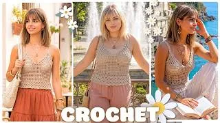 Miniature : 🤯 LE TUTO CROCHET TENDANCE ANTI CANICULE 😍 @MamieCrochet