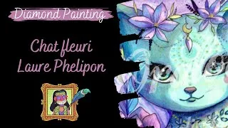 Miniature : Diamond Painting ~ Chat fleuri ~ Oraloa