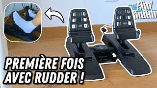 Miniature : Mon premier RUDDER Flight Simulator après 4 ans! (j'adore😮)