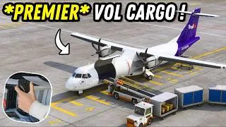 Miniature : Mon premier VOL CARGO sur Flight Simulator! (+ATC)