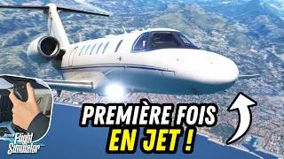 Miniature : Mon PREMIER VOL en 'Jet Privé' sur Flight Simulator! (+ATC)