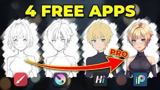 Miniature : J'ai Testé 4 applis de dessin gratuites pour mobile afin de créer un seul personnage