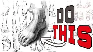 Miniature : How to Draw Feet (The Ultimate Guide)