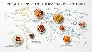 Miniature : “Carte mondiale des desserts sucrés”