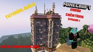 Miniature : [Minecraft] Manio Builds [Tutorial] - Episode 1 - Build a Moderne Building. abonne toi !🔥