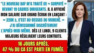 Miniature : ＂Tu coûtes trop cher＂ ： L'humiliation publique qui a détruit une entreprise de 500 millions