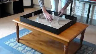 Miniature : MONTAGE DES 3 VERINS SUR LE SOCLE DU SPITFIRE MK LA .