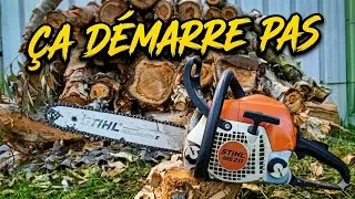 Miniature : Tuto Stihl MS 211 : Problème de démarrage et chaîne qui saute
